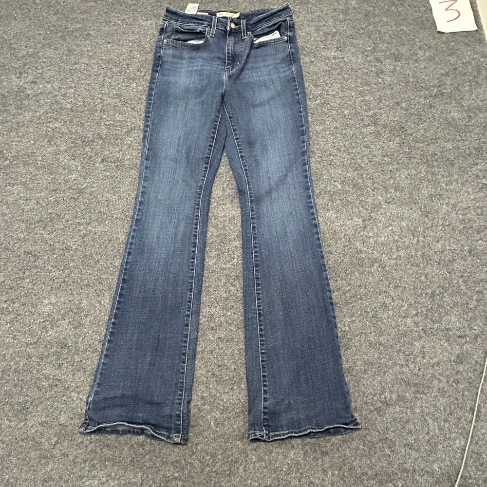 Levi's Jeans Womens Size 27 Blue 725 High Rise Bootcut Dark Wash Slim Stretch